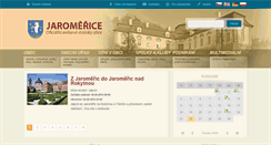 Desktop Screenshot of jaromerice.cz