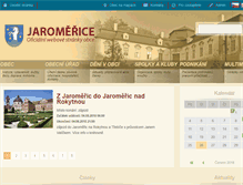 Tablet Screenshot of jaromerice.cz